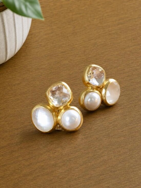 Julie Vos Jewelry - Julie Vos Kaleidoscope Iridescent Crystal Stud Earrings